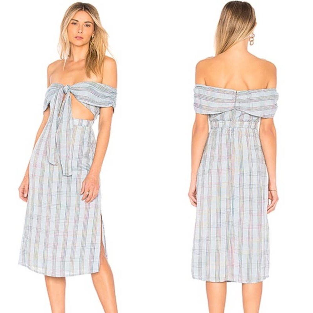 Majorelle Revolve Rum Runner Midi Dress Rainbow